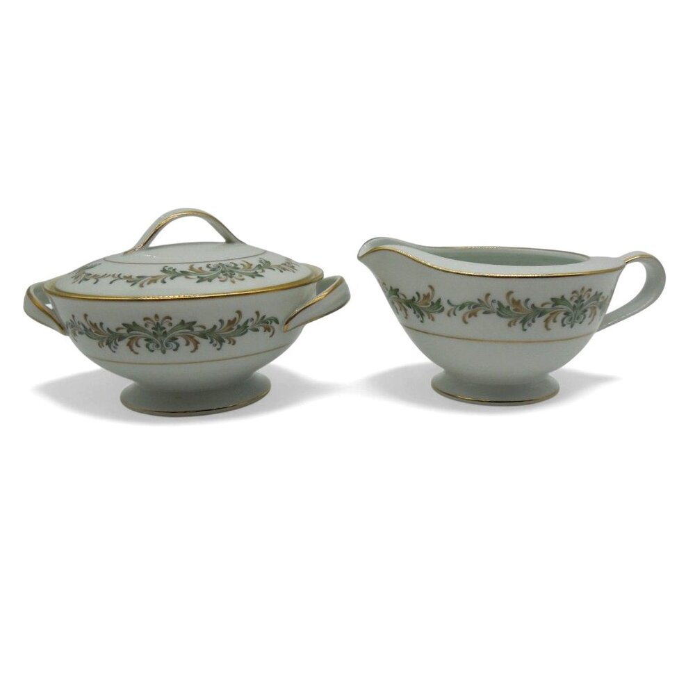NORITAKE BARCELONA Creamer and Sugar Bowl Set Vintage